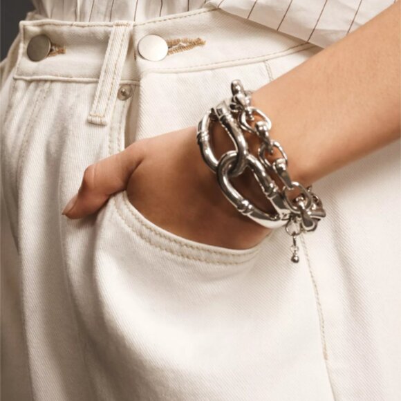 Brand New Women's Moon River High-Rise Straight-Leg Jeans - Picture 3 of 8